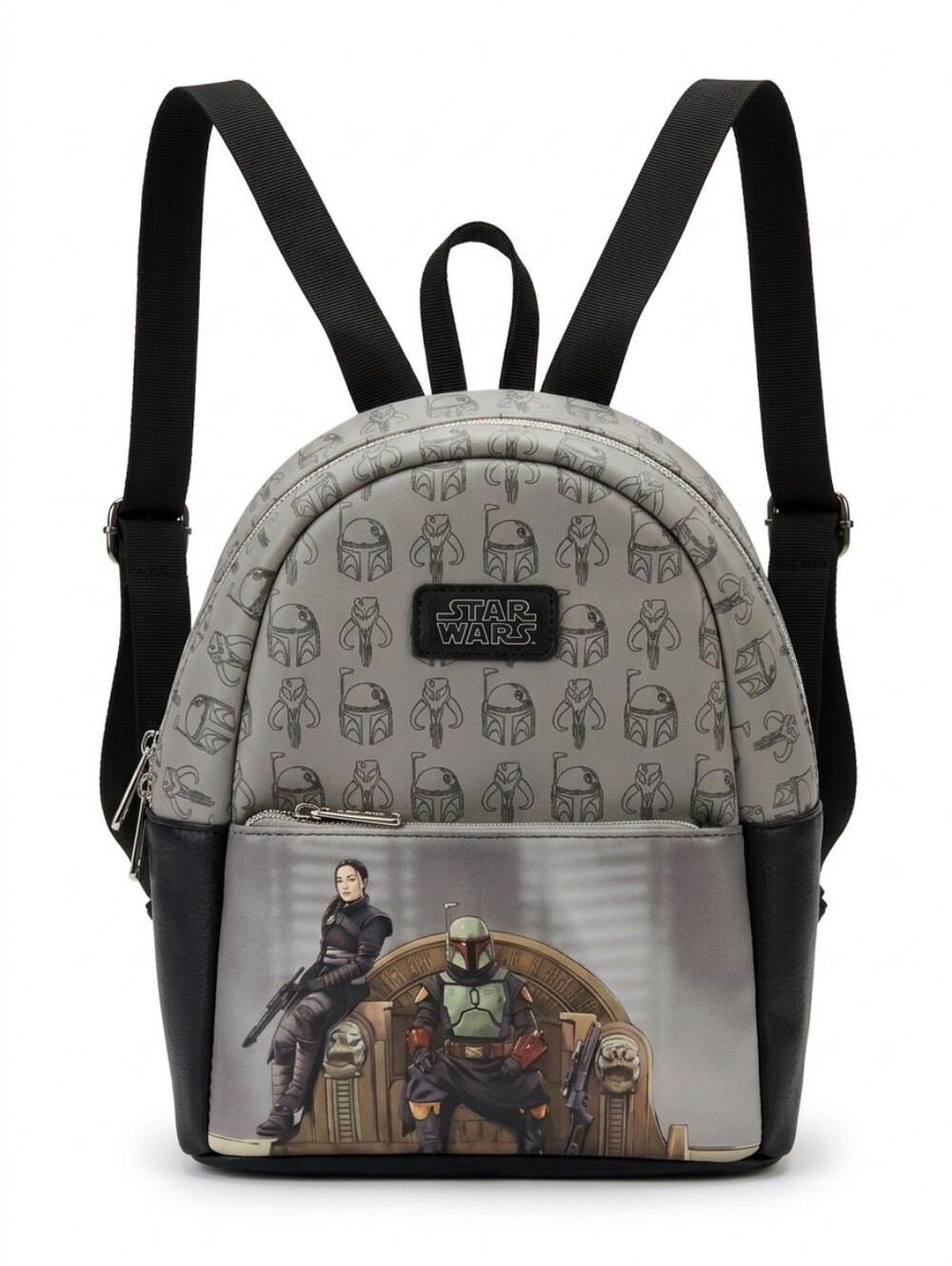 Star Wars Boba Fett & Fennec Shand Mini Backpack | Faux Leather Mandalorian Bag
